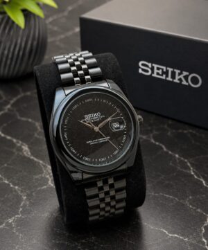 seiko men's oyster perpetual style automatic watch
