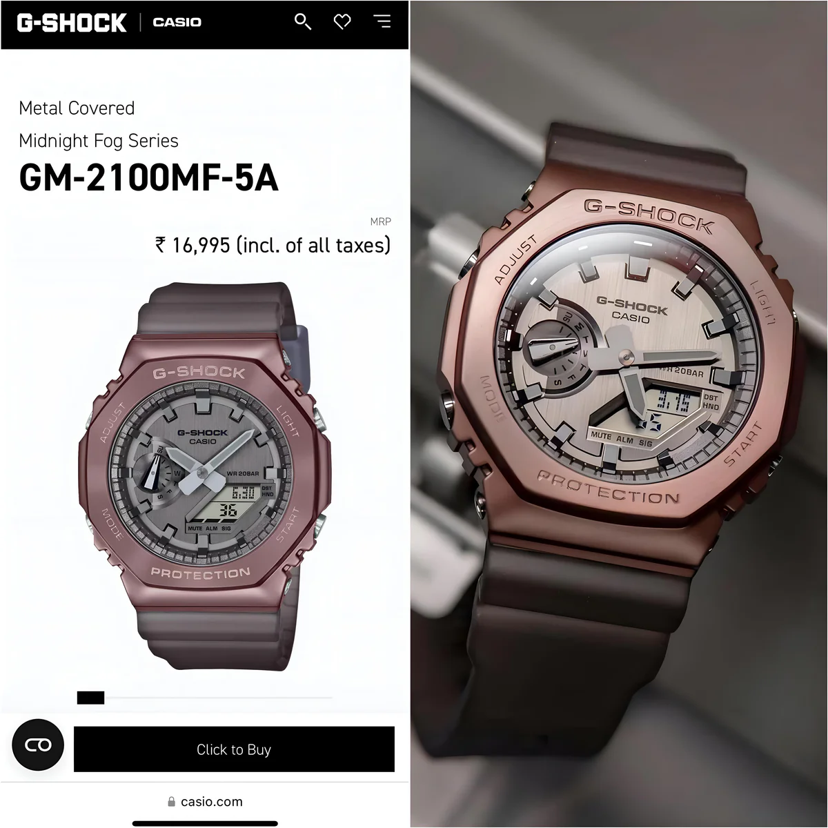 g shock gm 2100 copper metal body g shock gm 2100 copper metal body