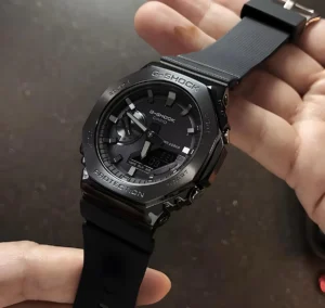 g shock zgm 2100 full black metal body