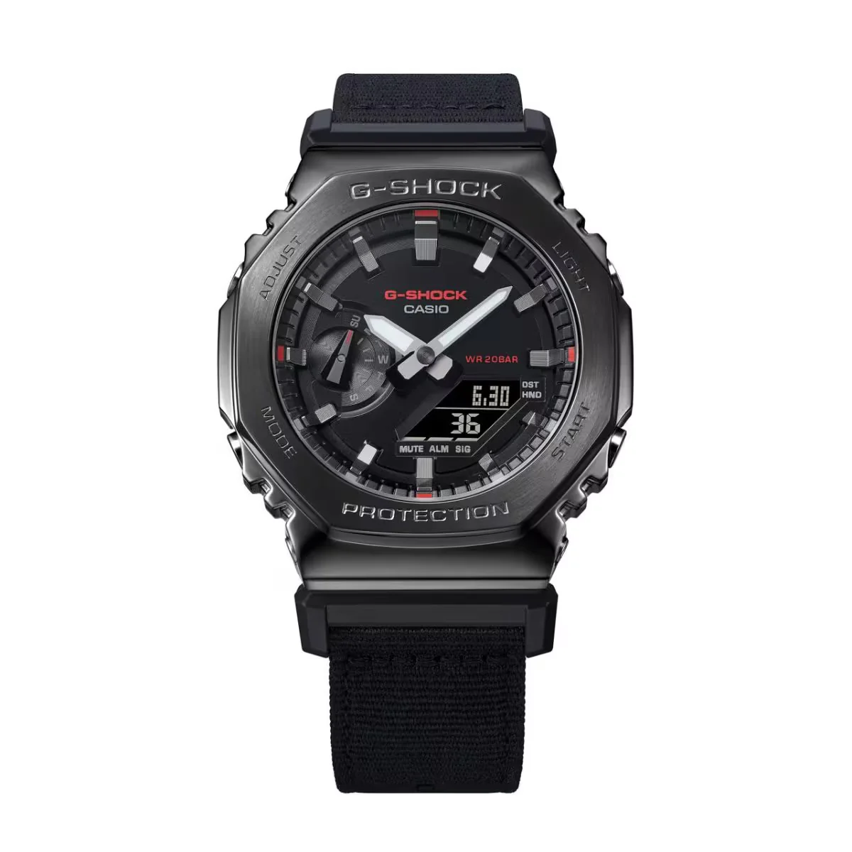 g shock g1373 metal case & cloth strap full black g shock g1373 metal case & cloth strap full black
