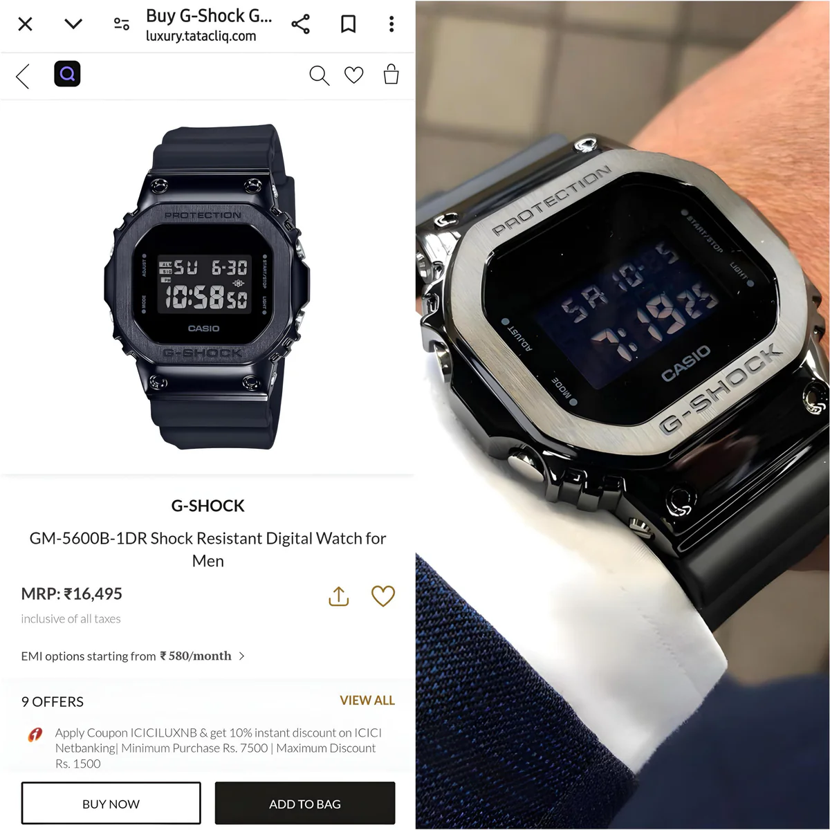g shock 5600bb metal body black g shock 5600bb metal body black