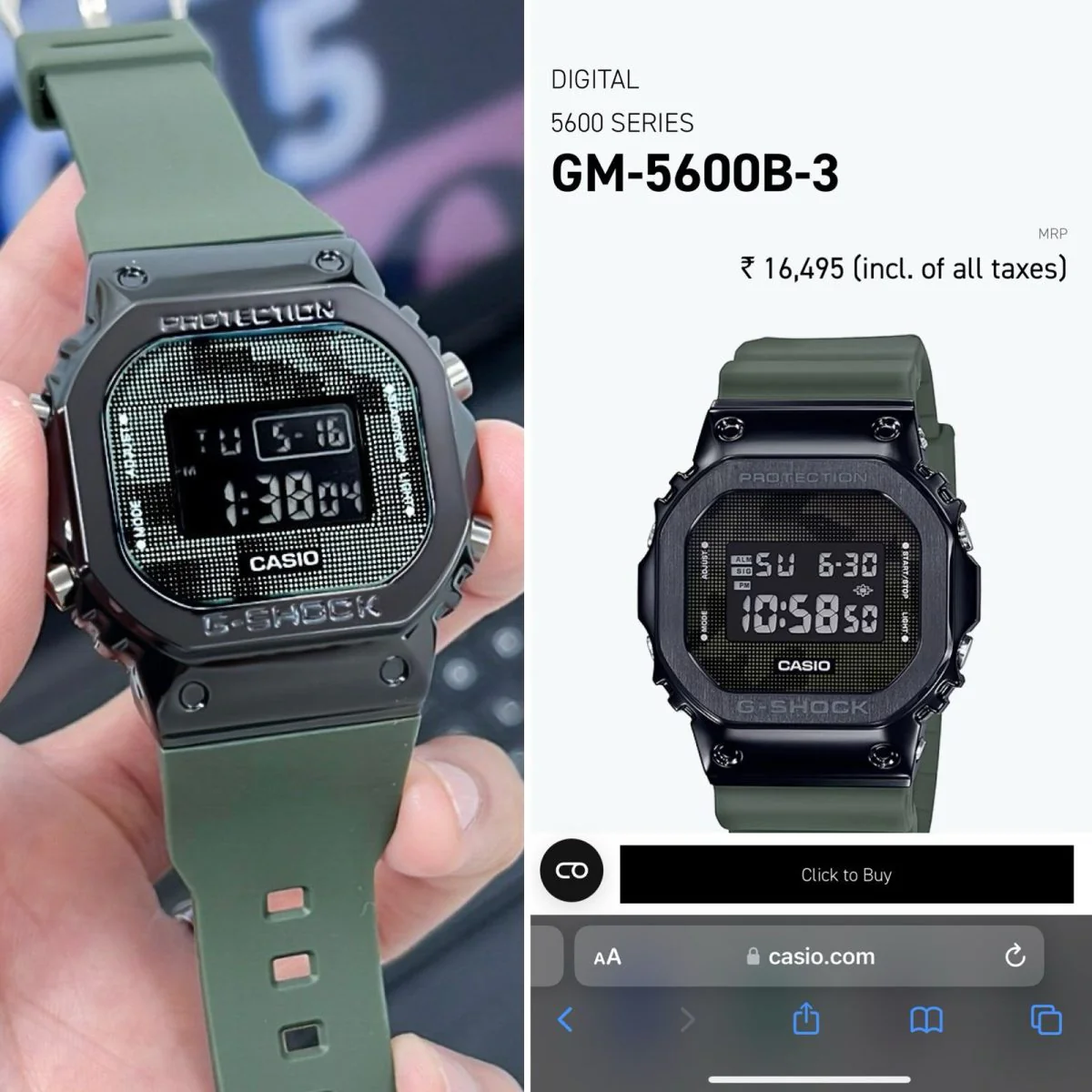 g shock 5600bb metal body military pattern g shock 5600bb metal body military pattern