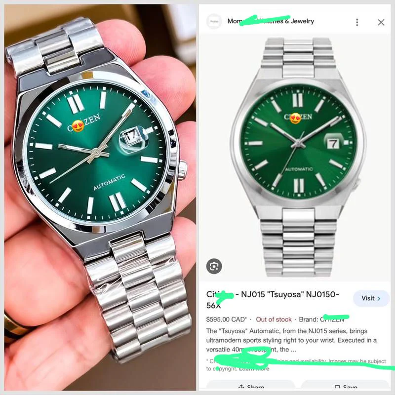 citiz*n analog green dial citiz*n analog green dial
