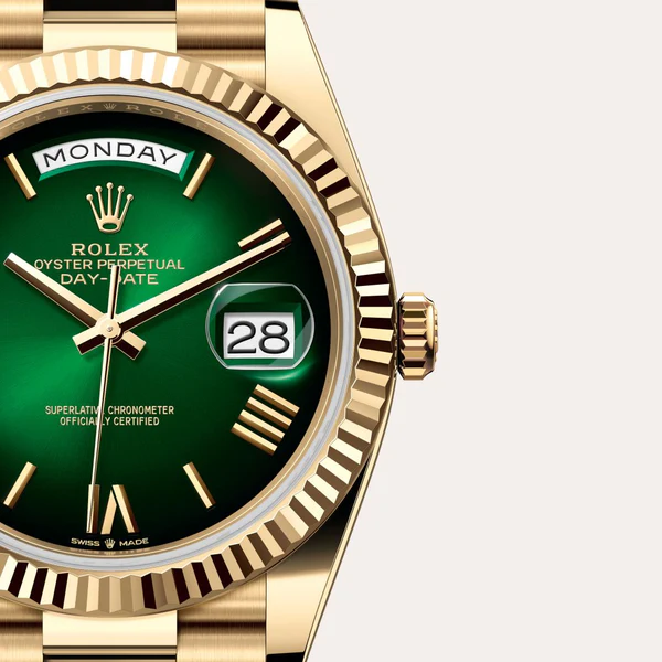 rolex day date 41 gold green dial rolex day date 41 gold green dial
