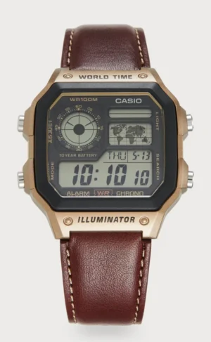 casio ae 1200 leather strap (casio royale)